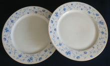 Lade das Bild in den Galerie-Viewer, 2er Set DESSERTTELLER - Porzellan, Flora Vergiss mein nicht Blumenblüten Pflanzen Motiv Dekor