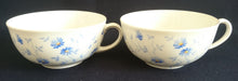 Lade das Bild in den Galerie-Viewer, 2er Set TEETASSEN - Porzellan, Flora Vergiss mein nicht Blumenblüten Pflanzen Motiv Dekor
