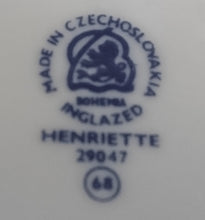 Lade das Bild in den Galerie-Viewer, 2er TEEGEDECK "Henriette" - Porzellan Inglazed, Flora Rosenblumen Blüten Blatt Blätter Motiv Dekor