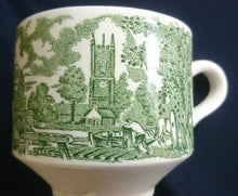 Lade das Bild in den Galerie-Viewer, 2er KAFFEEGEDECK - Keramik / Steingut, Flora Natur Landschaft Haus Häuser Baum Bäume Motiv Dekor