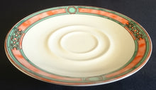 Lade das Bild in den Galerie-Viewer, 2er Set UNTERTASSEN - Porzellan, Abstrakt Kreise Linien Balken Doppelt Relief Motiv Dekor