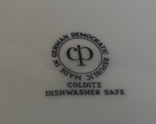 Lade das Bild in den Galerie-Viewer, SPEISETELLER - Porzellan, Dreifacher Rand Linien Streifen Motiv Dekor