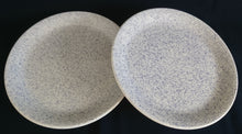 Lade das Bild in den Galerie-Viewer, 2er Set SPEISETELLER - Keramik / Steingut, Gesprenkeltes Punkte Tupfen Motiv Dekor