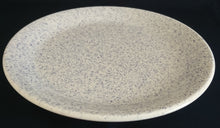 Lade das Bild in den Galerie-Viewer, SPEISETELLER - Keramik / Steingut, Gesprenkeltes Punkte Tupfen Motiv Dekor