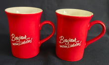 Lade das Bild in den Galerie-Viewer, KAFFEETASSE - Keramik / Steingut, Aufschrift "Bonjour, mein Liebster" Motiv Dekor