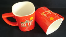 Lade das Bild in den Galerie-Viewer, THERMO KAFFEETASSE - Porzellan, Twitter #GoodMorningBerlin Nescafe Aufschrift Brandenburger Tor Motiv Dekor