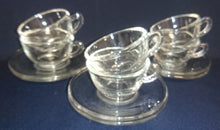 Lade das Bild in den Galerie-Viewer, MOCCA~ KAFFEETASSE - Hartglas, Einfärbiges Klares Moderne Form Motiv Dekor