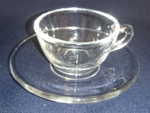 Lade das Bild in den Galerie-Viewer, 2er Set MOCCA~ KAFFEETASSEN - Hartglas, Einfärbiges Klares Moderne Form Motiv Dekor