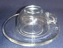 Lade das Bild in den Galerie-Viewer, MOCCA~ KAFFEETASSE - Hartglas, Einfärbiges Klares Moderne Form Motiv Dekor