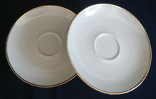 Lade das Bild in den Galerie-Viewer, UNTERTASSE - Porzellan, Goldrand Klassisch Motiv Dekor (BC)