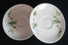 Lade das Bild in den Galerie-Viewer, 2er KAFFEEGEDECK - Porzellan, Flora Blatt Blätter Ranken Efeu Motiv Dekor (BC)