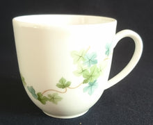 Lade das Bild in den Galerie-Viewer, 2er KAFFEEGEDECK - Porzellan, Flora Blatt Blätter Ranken Efeu Motiv Dekor (BC)