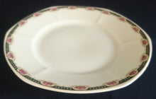 Lade das Bild in den Galerie-Viewer, 3er KAFFEEGEDECK - Porzellan, Goldrand Rosenblüten Bouquet Punkte Kreise Motiv Dekor