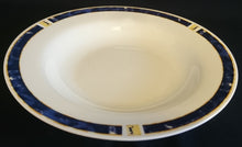 Lade das Bild in den Galerie-Viewer, SUPPENTELLER - Porzellan, Abstrakter Nachthimmel Zeichen Rand Dekor Motiv