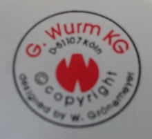 Lade das Bild in den Galerie-Viewer, KAFFEETASSE - Keramik / Steingut, Senkrechte Streifen Balken Linien Motiv Dekor, Design W. Grönemeyer