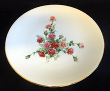 Lade das Bild in den Galerie-Viewer, DESSERTTELLER - Porzellan, Goldrand Flora Rosenblumen Blüten Pflanzen Bouquet Motiv Dekor