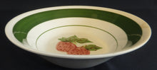 Lade das Bild in den Galerie-Viewer, 2er Set SALAT~ BEILAGENSCHALEN - Porzellan, Obst Himbeeren Weintrauben Breiter Dekorrand Motiv