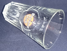 Lade das Bild in den Galerie-Viewer, LONGDRINK~ GETRÄNKEGLAS - Hartglas, Säulen Relief Firmenlogo Aufschrift El Rue de Cuba Motiv Dekor