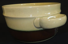 Lade das Bild in den Galerie-Viewer, 2er Set SUPPENTERRINEN ~TOPF & UNTERTELLER - Keramik / Steingut, Waagerechter Breiter & Schmaler Streifen Linien Motiv Dekor