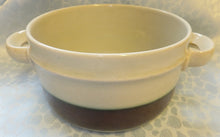 Lade das Bild in den Galerie-Viewer, 2er Set SUPPENTERRINEN ~TOPF & UNTERTELLER - Keramik / Steingut, Waagerechter Breiter & Schmaler Streifen Linien Motiv Dekor