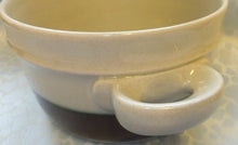 Lade das Bild in den Galerie-Viewer, 2er Set SUPPENTERRINEN ~TOPF & UNTERTELLER - Keramik / Steingut, Waagerechter Breiter & Schmaler Streifen Linien Motiv Dekor
