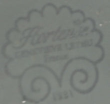 Lade das Bild in den Galerie-Viewer, DESSERTTELLER "Genevieve Lethu" - Keramik / Steingut, Grün Gesprenkeltes Punkte Rand Linien Abstrakt Motiv Dekor