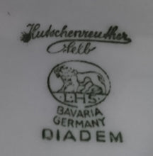 Lade das Bild in den Galerie-Viewer, DESSERTTELLER "Diadem" - Porzellan, Goldrand Blatt Blätter Herbstlaub Motiv Dekor (BC)