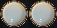 Lade das Bild in den Galerie-Viewer, 2er Set DESSERTTELLER - Porzellan, Randlinien Doppelt Motiv Dekor