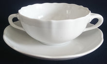 Lade das Bild in den Galerie-Viewer, SUPPENTASSE - Porzellan, Einfärbiges Gastronomisches Relief Motiv Dekor
