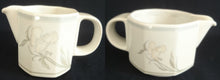 Lade das Bild in den Galerie-Viewer, 2er Set MILCHKAKAO GETRÄNKEKÄNNCHEN & MILCHKÄNNCHEN "Hotel" - Porzellan, Flora Blumenblüten Pflanzen Blatt Blätter Dekorrand Motiv