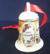 Lade das Bild in den Galerie-Viewer, SAMMEL- WEIHNACHTSGLOCKE "2011" - Porzellan, Weihnachtsfamilienfest Geschenke Luciafest Motiv Dekor (nBC)