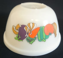 Lade das Bild in den Galerie-Viewer, FRÜHSTÜCKS MÜSLISCHALE - Acrylglas, Gemüse Zwiebel Tomaten Paprika Karotten Knoblauch Aubergine Pilze Motiv Dekor