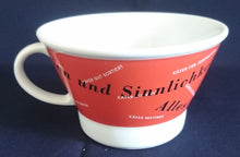Lade das Bild in den Galerie-Viewer, SUPPENTASSE - Porzellan, Firmenlogo Symbol Sprüche Sätze Aufschrift Motiv Dekor