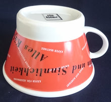 Lade das Bild in den Galerie-Viewer, SUPPENTASSE - Porzellan, Firmenlogo Symbol Sprüche Sätze Aufschrift Motiv Dekor