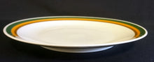 Lade das Bild in den Galerie-Viewer, SPEISETELLER "Frieda" - Porzellan, Breiter 3farbiger Rand Motiv Dekor, Handgemalt / Hand painted