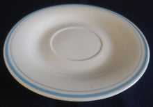 Lade das Bild in den Galerie-Viewer, 2er Set UNTERTASSE - Porzellan, Doppelter Linien Dekorrand Motiv Dekor