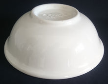 Lade das Bild in den Galerie-Viewer, MITTELGROßE BEILAGENSCHÜSSEL - Keramik / Steingut, Breiter & Dünner Rand Obst Früchte Blatt Blätter Motiv Dekor (nBC)