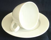 Lade das Bild in den Galerie-Viewer, 2er MOCCA KAFFEEGEDECK - Porzellan, Einfärbiges Gastronomisches Motiv Dekor