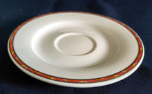 Lade das Bild in den Galerie-Viewer, ESPRESSO~ UNTERTASSE - Porzellan, Marmoriert Abstrakt Zeichen Symbole Rand Motiv Dekor