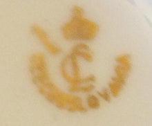 Lade das Bild in den Galerie-Viewer, 2er Set KINDERTASSEN - Porzellan, Goldrand Fauna Tiere Pelikan Löwe Katze Motiv Dekor (BC)