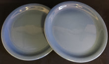 Lade das Bild in den Galerie-Viewer, 2er Set SPEISETELLER "Scandia" - Porzellan, Einfärbiges Modernes Motiv Dekor (Blau)