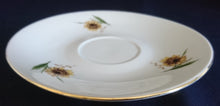 Lade das Bild in den Galerie-Viewer, 2er KAFFEEGEDECK - Porzellan, Goldrand Flora Sonnenblumen Blüten Natur Motiv Dekor