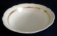 Lade das Bild in den Galerie-Viewer, BEILAGENSCHÜSSEL - Porzellan, Abstrakt Flora Blatt Blätter Ranken Gewölbter Rand Motiv Dekor