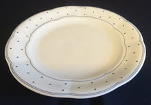 Lade das Bild in den Galerie-Viewer, 3er KAFFEEGEDECK - Porzellan, Geometrisches Karo Punkte Tupfen Linien Gewölbter Relief Rand Motiv Dekor