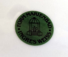 Lade das Bild in den Galerie-Viewer, 2er Set SUPPENTELLER "Ingres Weiss" - Porzellan, Geometrisches Karo Punkte Tupfen Linien Gewölbter Relief Rand Motiv Dekor