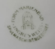 Lade das Bild in den Galerie-Viewer, 2er KAFFEEGEDECK "Ingres Weiss" - Porzellan, Klassisches Zweifärbiges Motiv Dekor (Grüner Stempel)