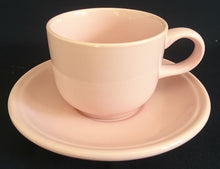 Lade das Bild in den Galerie-Viewer, 2er KAFFEEGEDECK - Keramik / Steingut, Modernes Rosa Einfärbiges Motiv Dekor