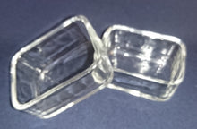 Lade das Bild in den Galerie-Viewer, 2er Set DIPSCHÄLCHEN - Hartglas, Rechteckig Quadratisch Modern Motiv Dekor