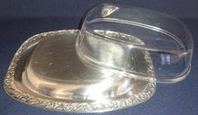 Lade das Bild in den Galerie-Viewer, BUTTERDOSE MIT DECKEL - Metall & Kunststoff, Abstrakt Ornamente Rand Relief Motiv Dekor