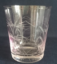 Lade das Bild in den Galerie-Viewer, 2er Set GETRÄNKEGLÄSER - Kristallglas, Flora Wiesen Pflanzen Schilfhalme Relief Motiv Dekor
